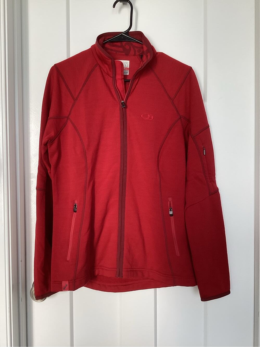 Icebreaker RealFleece 260 Cascade Hooded Jacket – Women’s red  size Large